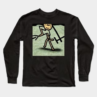 Vintager Stick Figure Long Sleeve T-Shirt